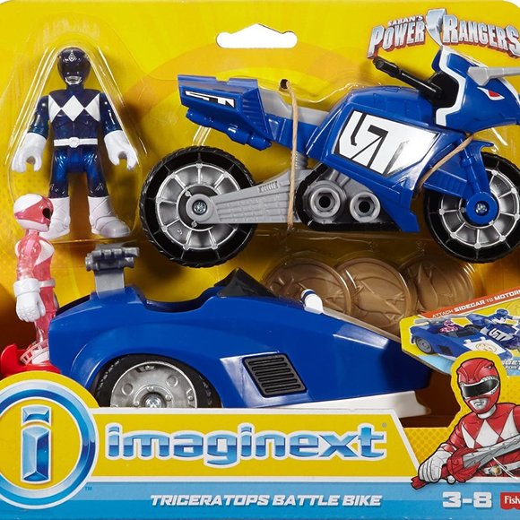 Imaginext Power Rangers Triceratops Battle Bike